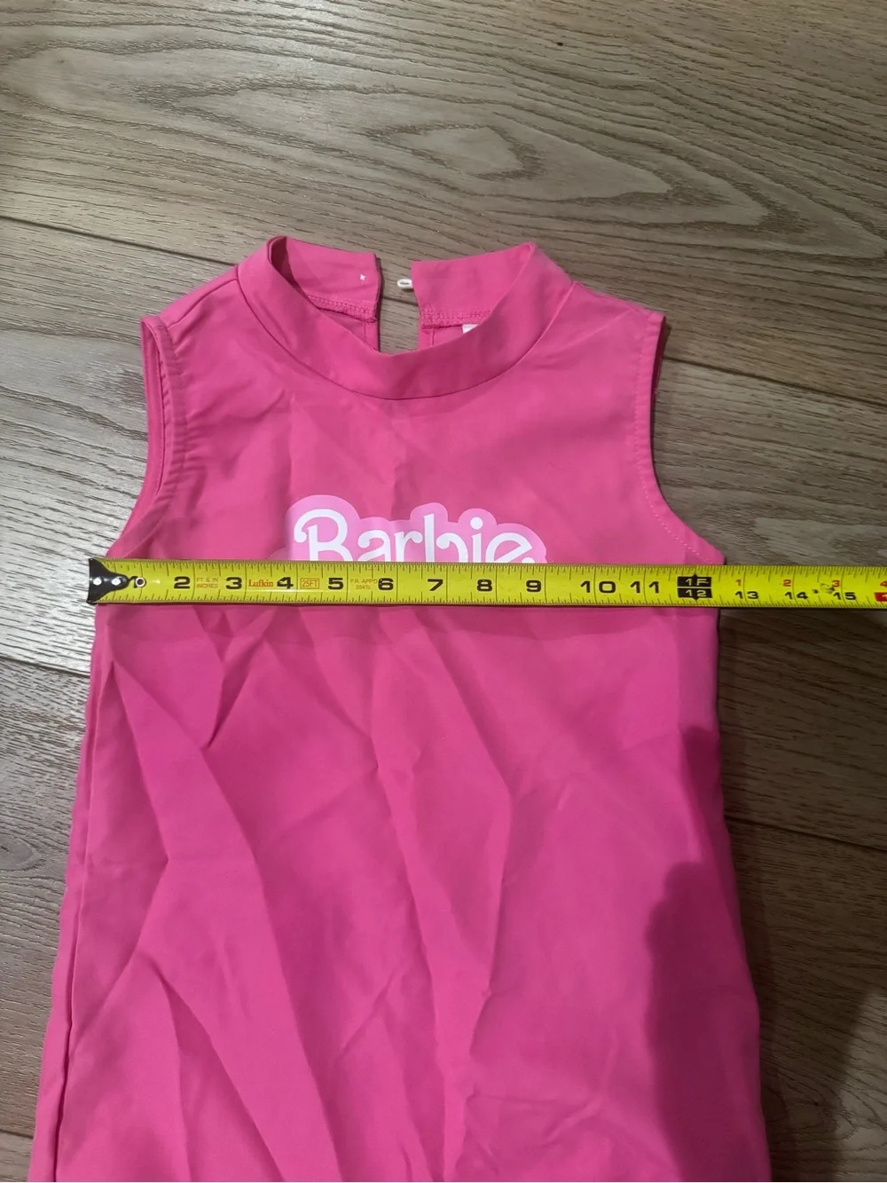 Barbie Girls' Hot Pink Sleeveless costume Dress